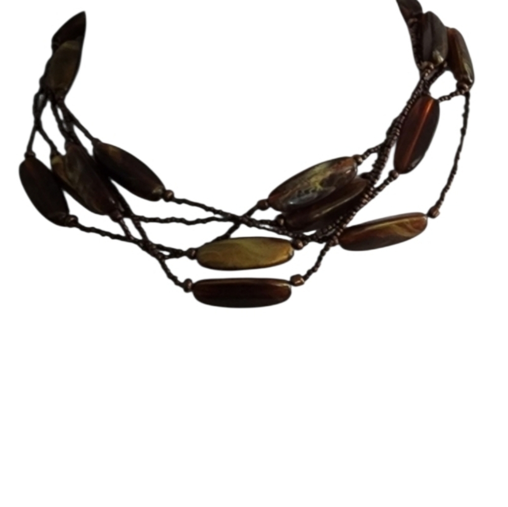 💥4 For $20💥Multi-Strand Brown Necklace